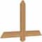 Ekena Millwork Eugene Smooth Timber Gable Bracket, Western Red Cedar, 36"W x 23"H x 1 1/2"D x 3 1/2"F, 15/12 Pitch GBW036X23X0204EUG00SWR - alternate 2